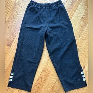 Willow Black Speckled Cropped Pants